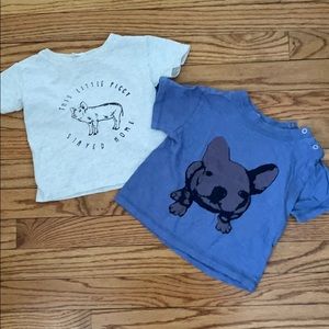 12-18 month itty bitty bean co and egg T-shirt’s